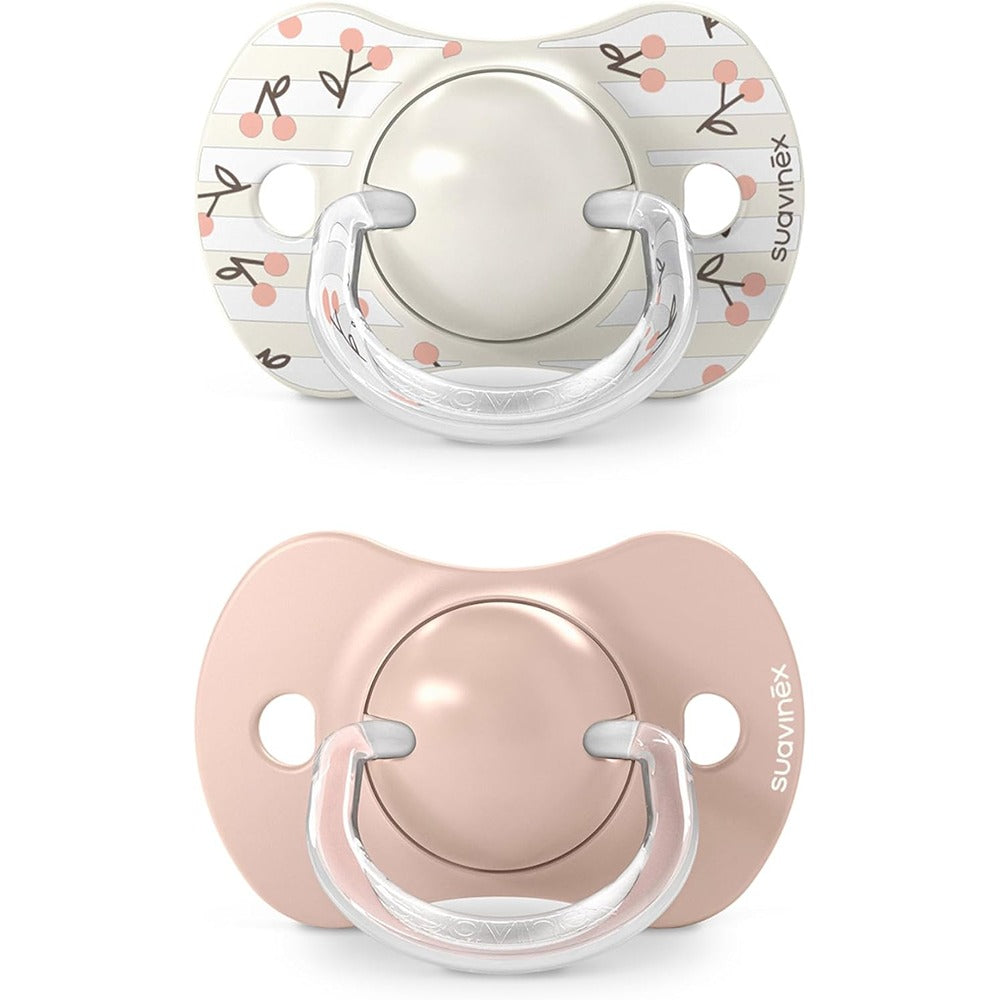 Suavinex Birdies Succhietti Tettina Simmetrica In Silicone Sx Pro Rosa 0-6 Mesi