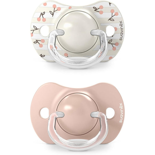 Suavinex Birdies Succhietti Tettina Simmetrica In Silicone Sx Pro Rosa 0-6 Mesi