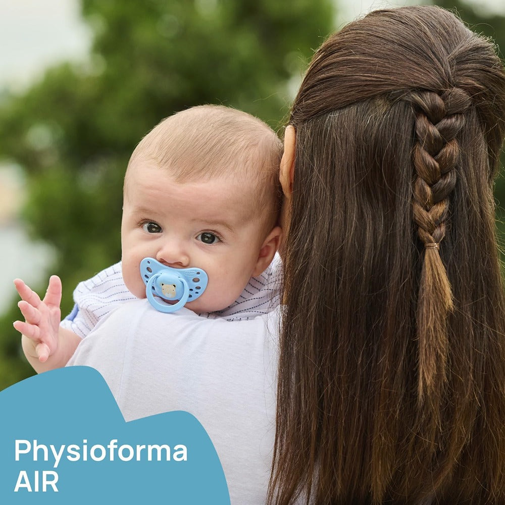 Chicco Physioforma Air Luminoso Succhietti In Silicone Blu 16-36 Mesi 2 Pezzi