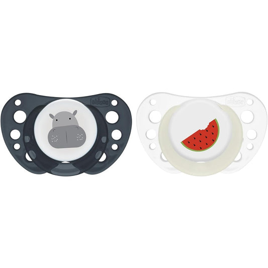 Chicco Physioforma Air Luminoso Succhietti In Silicone Blu 16-36 Mesi 2 Pezzi
