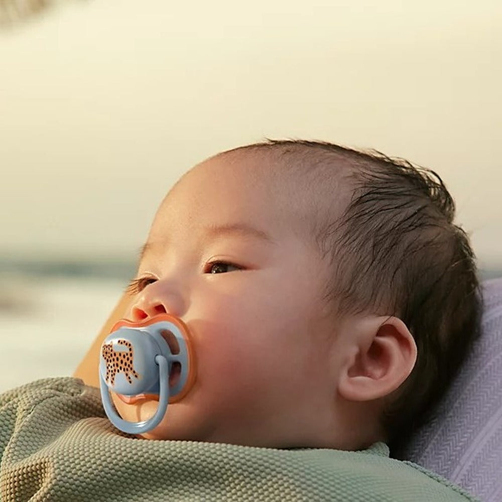 Philips Avent Ultra Air Succhietti Ortodontici Foglia E Leopardo 0-6 Mesi 2 Pezzi