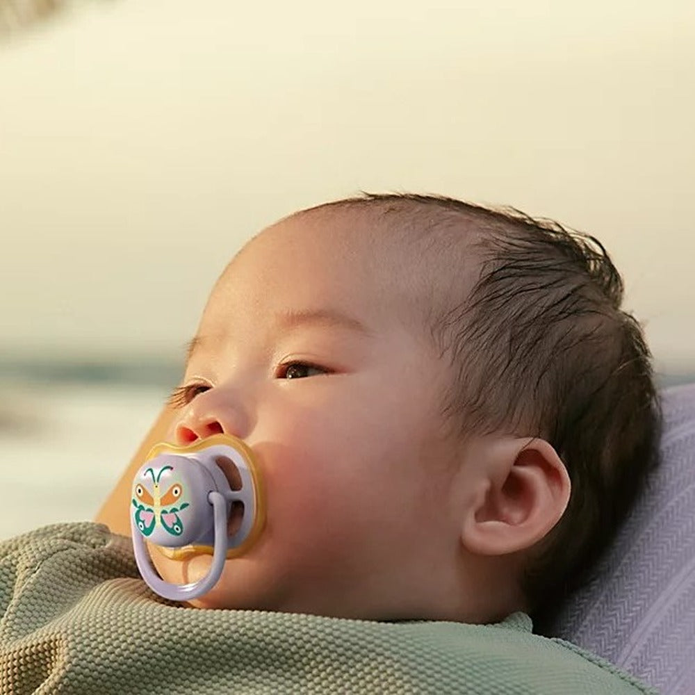 Philips Avent Ultra Air Succhietti Ortodontici Tucano E Farfalla 0-6 Mesi 2 Pezzi