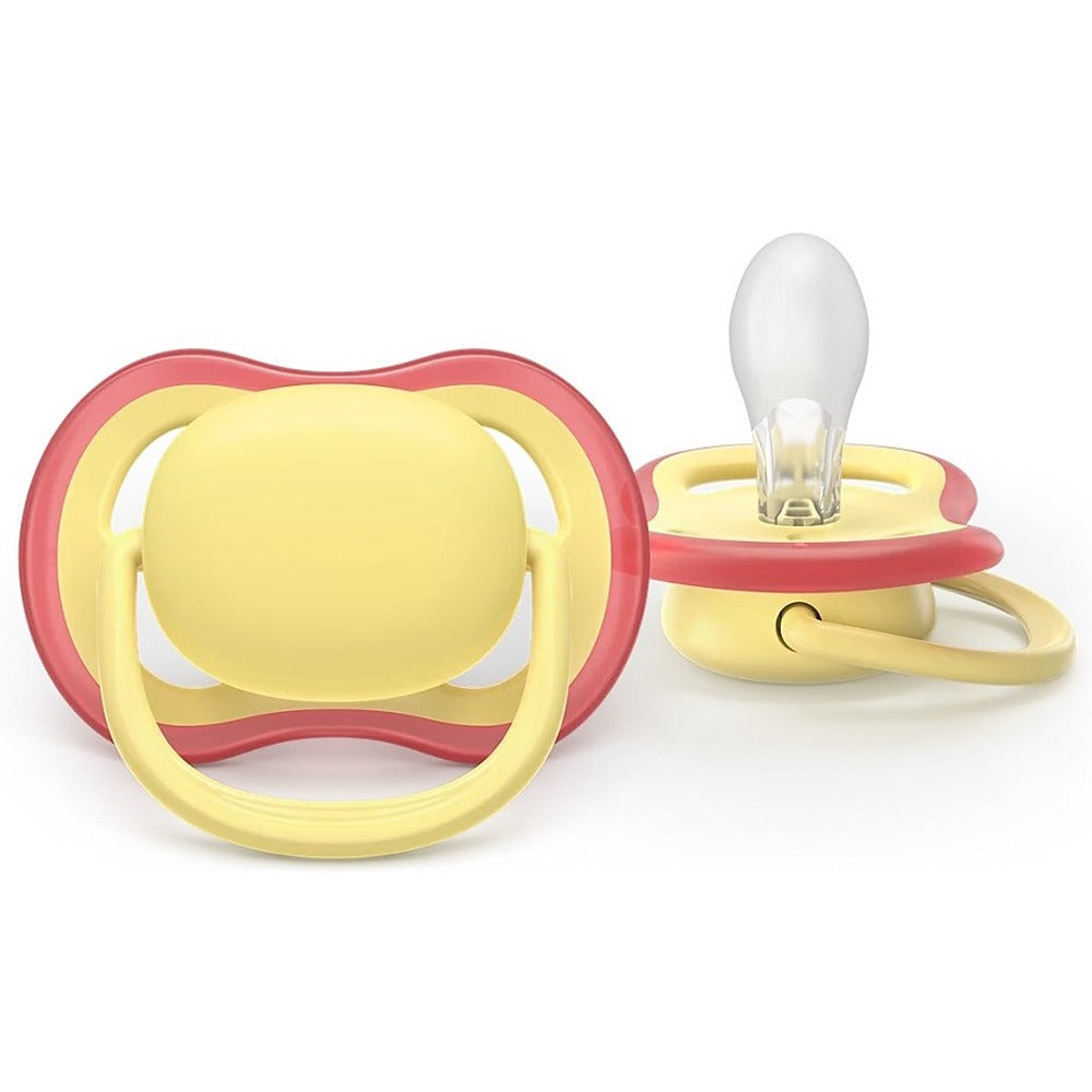 Philips Avent Ultra Air Succhietti Ortodontici Giallo E Viola 0-6 Mesi 2 Pezzi