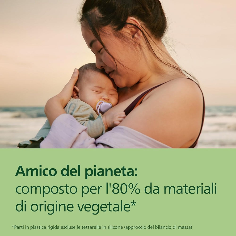 Philips Avent Ultra Air Succhietti Ortodontici Giallo E Viola 0-6 Mesi 2 Pezzi