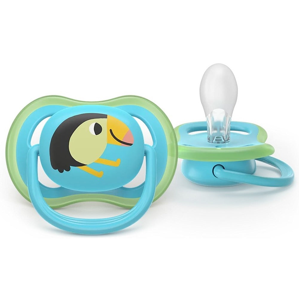 Philips Avent Ultra Air Succhietti Ortodontici Tigre E Tucano 6-18 Mesi 2 Pezzi