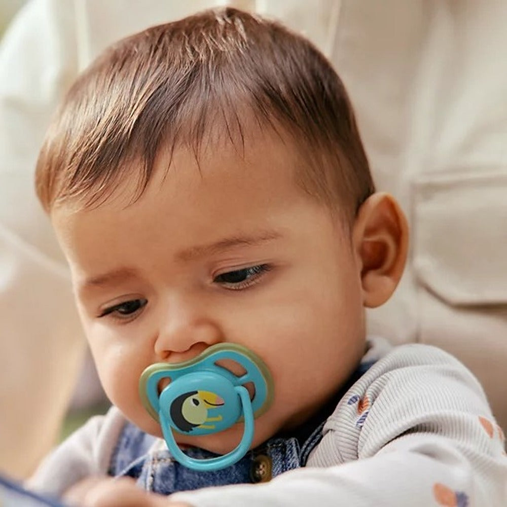 Philips Avent Ultra Air Succhietti Ortodontici Tigre E Tucano 6-18 Mesi 2 Pezzi