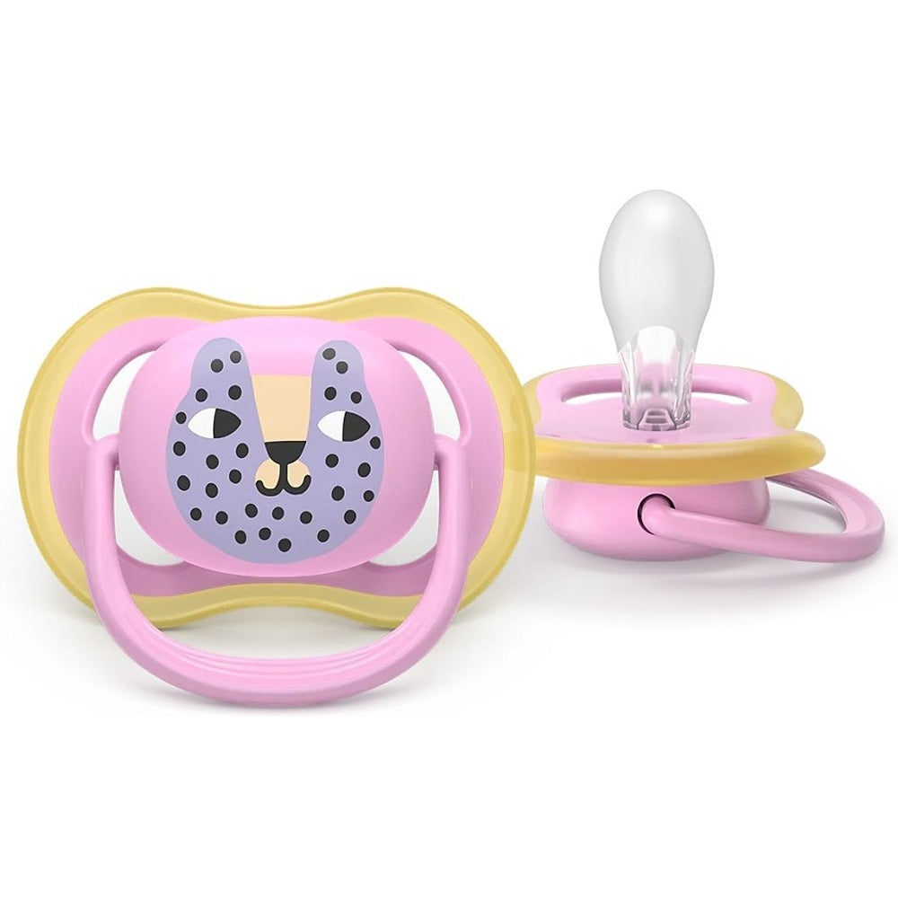 Philips Avent Ultra Air Succhietti Ortodontici Foglia E Leopardo 6-18 Mesi 2 Pezzi