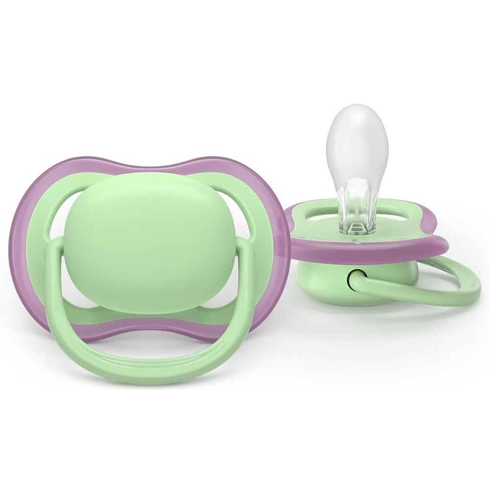 Philips Avent Ultra Air Succhietti Ortodontici Rosa E Verde 6-18 Mesi 2 Pezzi