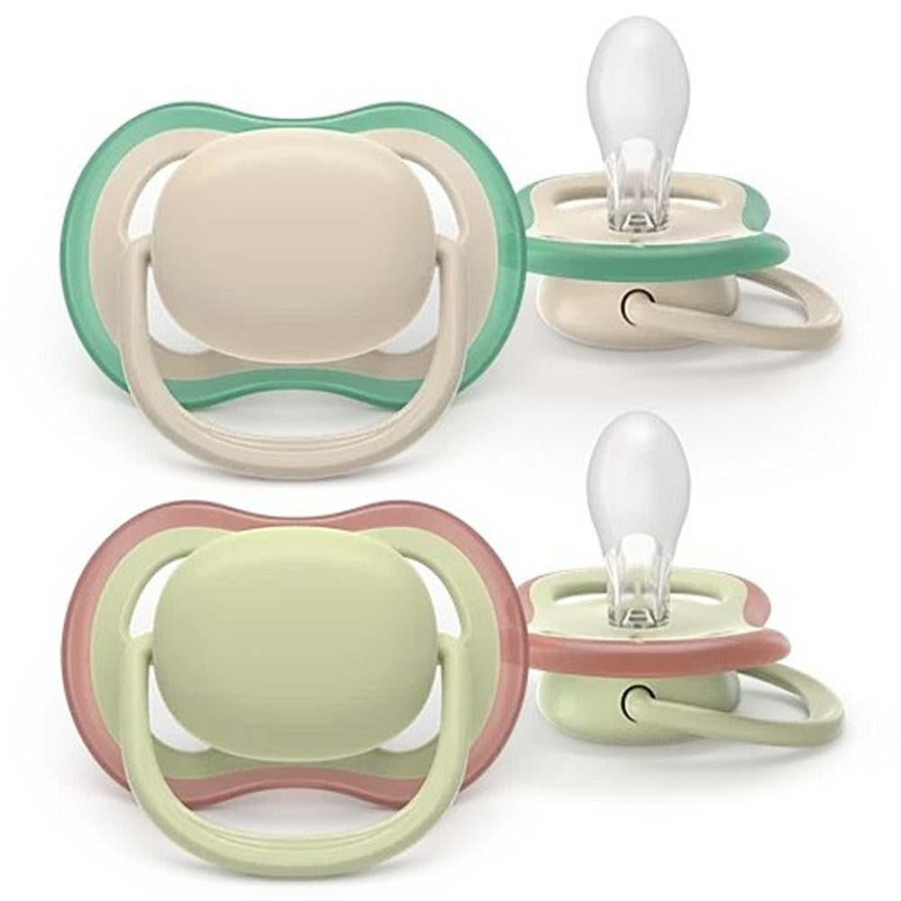 Philips Avent Ultra Air Colors Of Nature Succhietti Ortodontici Pastello 6-18 Mesi 2 Pezzi