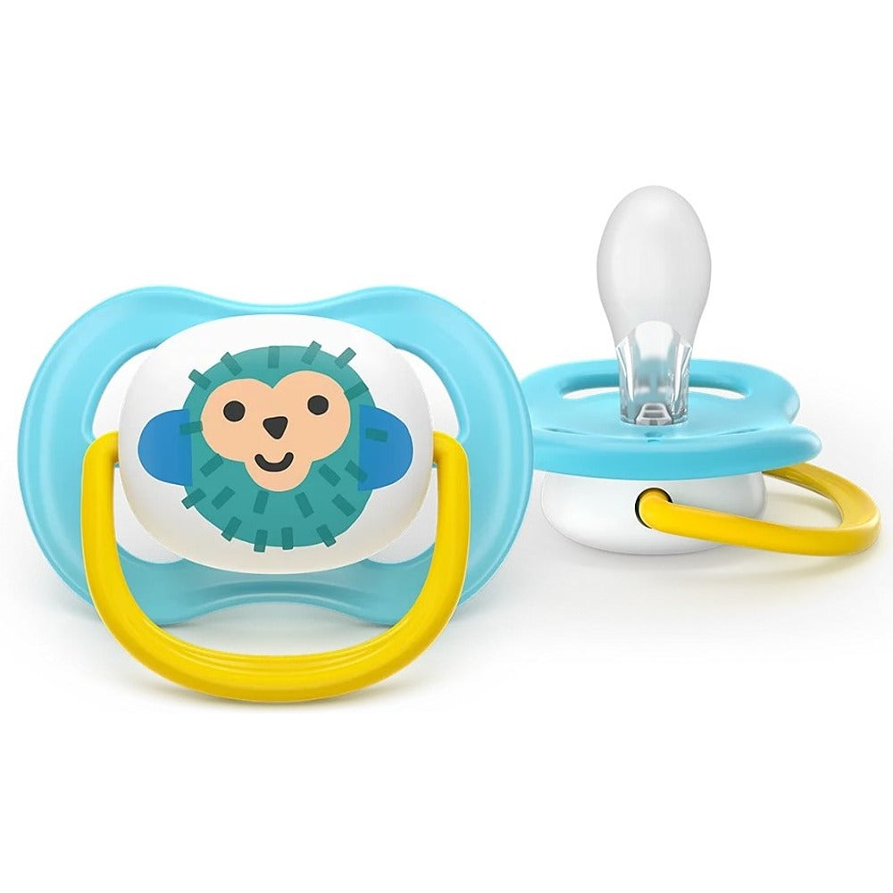 Philips Avent Ultra Air Succhietti Ortodontici Scimmia E Banana 6-18 Mesi 2 Pezzi