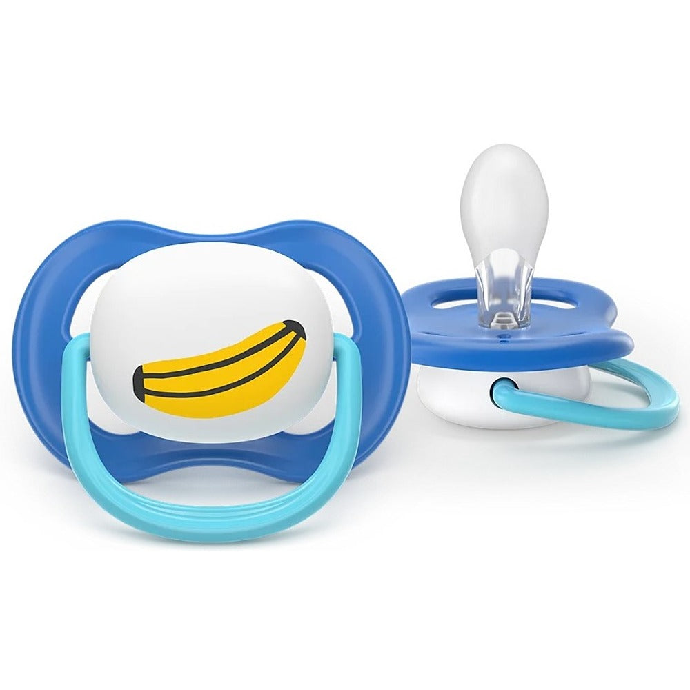 Philips Avent Ultra Air Succhietti Ortodontici Scimmia E Banana 6-18 Mesi 2 Pezzi