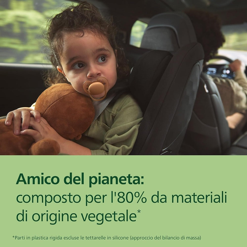 Philips Avent Ultra Soft Succhietti Ortodontici Viola E Arancione 18+ Mesi 2 Pezzi