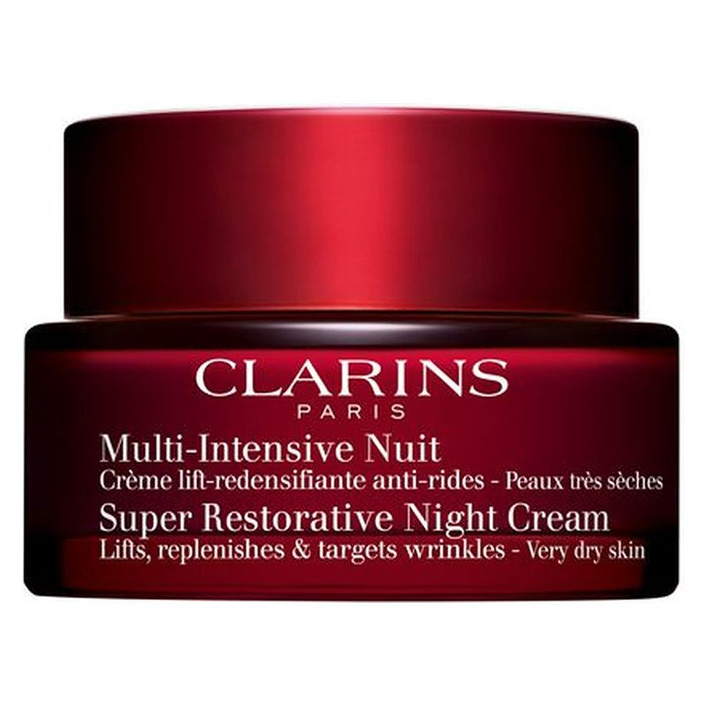 Clarins Multi-Intensive Crema Notte Effetto Lifting Anti-Rilassamento e Anti-Rughe Pelli Secche