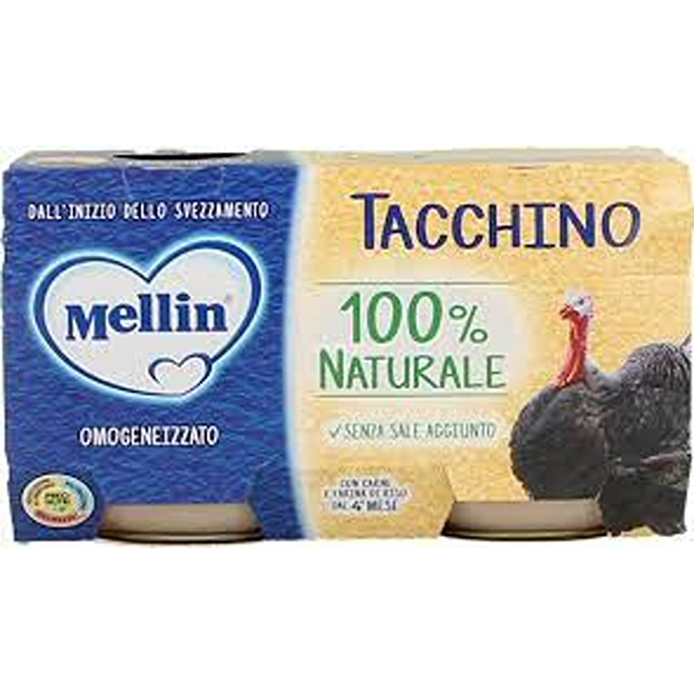 Mellin Omogeneizzato Tacchino 2x120 gr