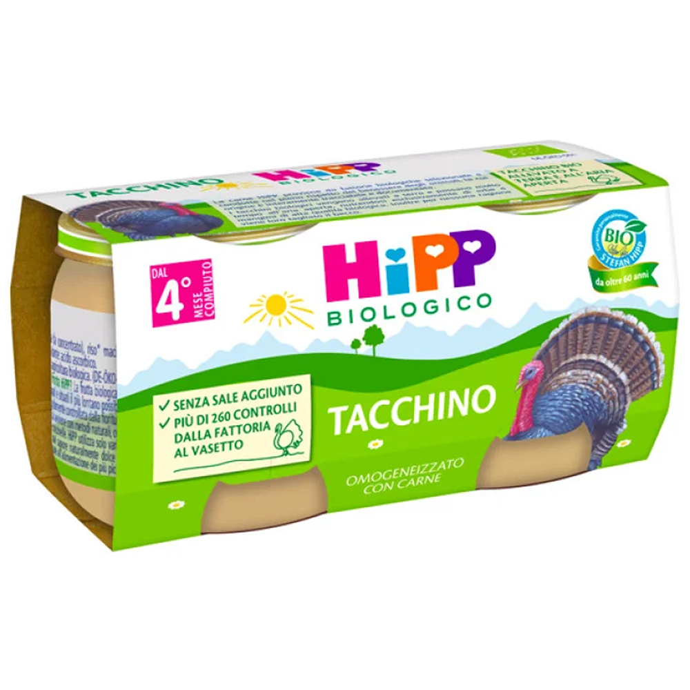 HiPP Omogeneizzato Tacchino 2X80 gr