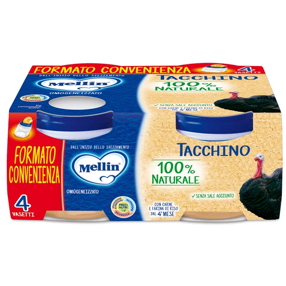 Mellin Omogeneizzato Tacchino 4x80 gr