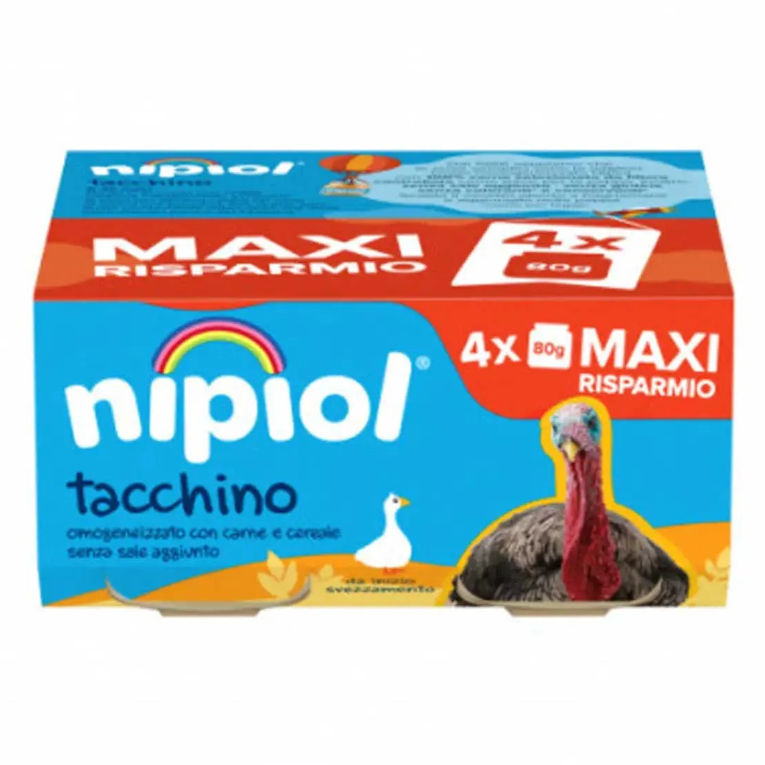 Nipiol Omogeneizzato Tacchino 4x80 gr