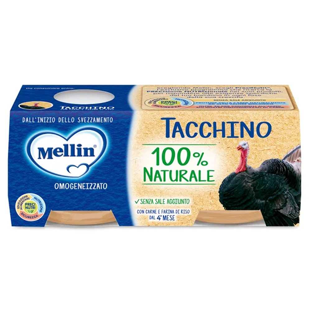 Mellin Omogeneizzato Tacchino 2x80 gr