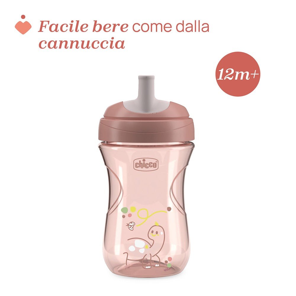 Chicco Tazza Advanced Antigoccia 266 ml Rosa 12+ Mesi
