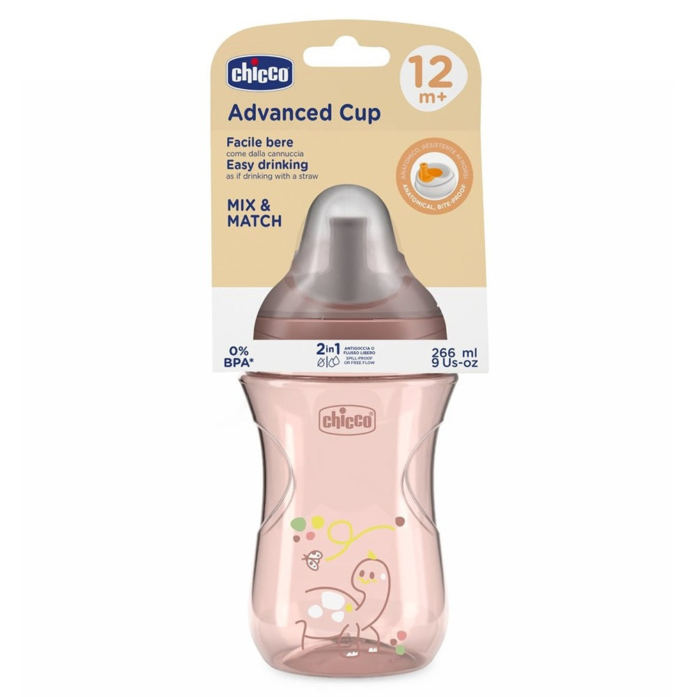Chicco Tazza Advanced Antigoccia 266 ml Rosa 12+ Mesi