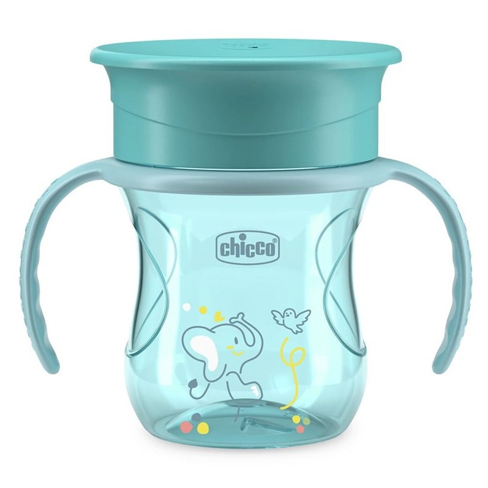 Chicco Tazza Perfect 360° Con Manici Removibili 200 ml Azzurra 12+ Mesi