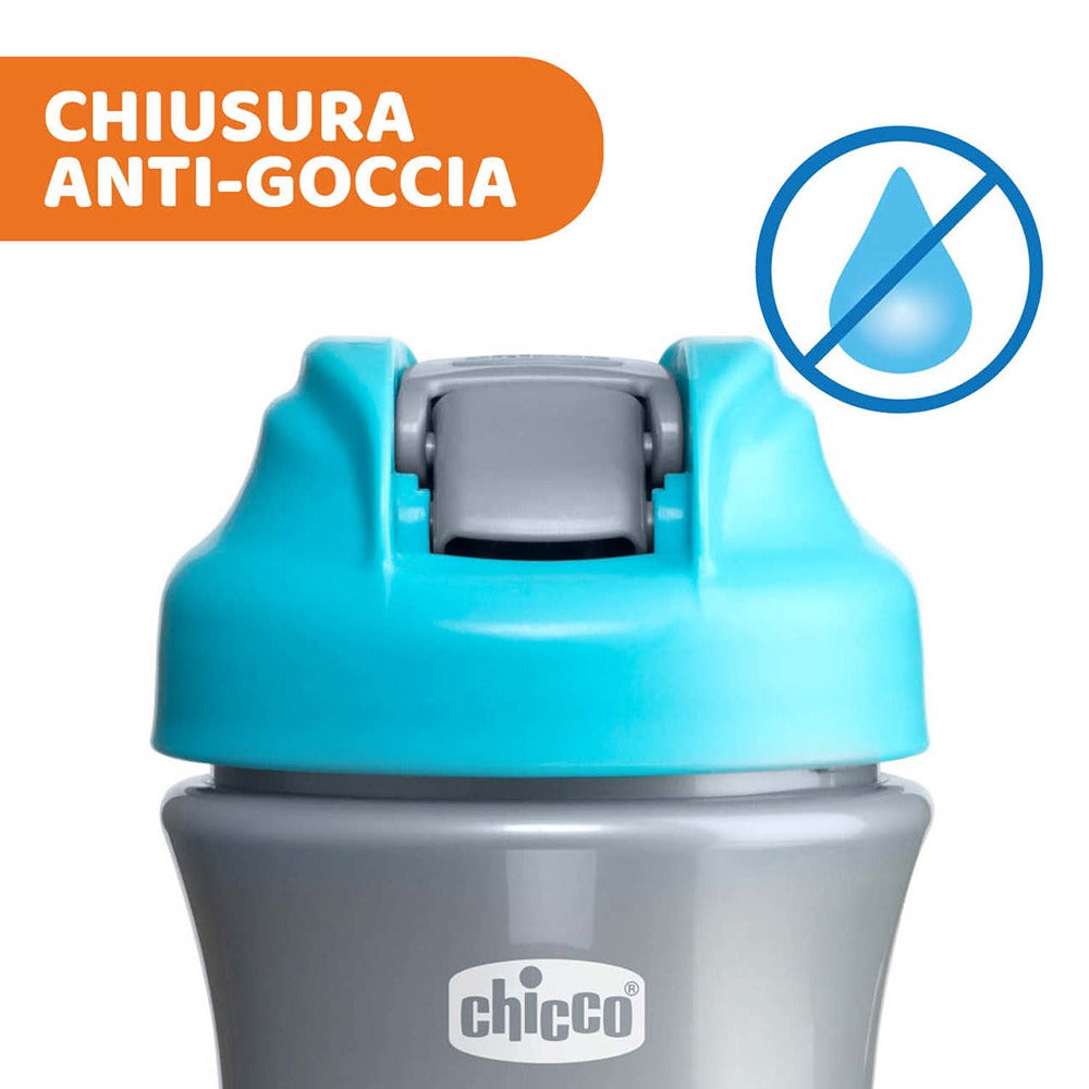 Chicco Tazza Pop Up 350 ml Azzurra 2+ Anni