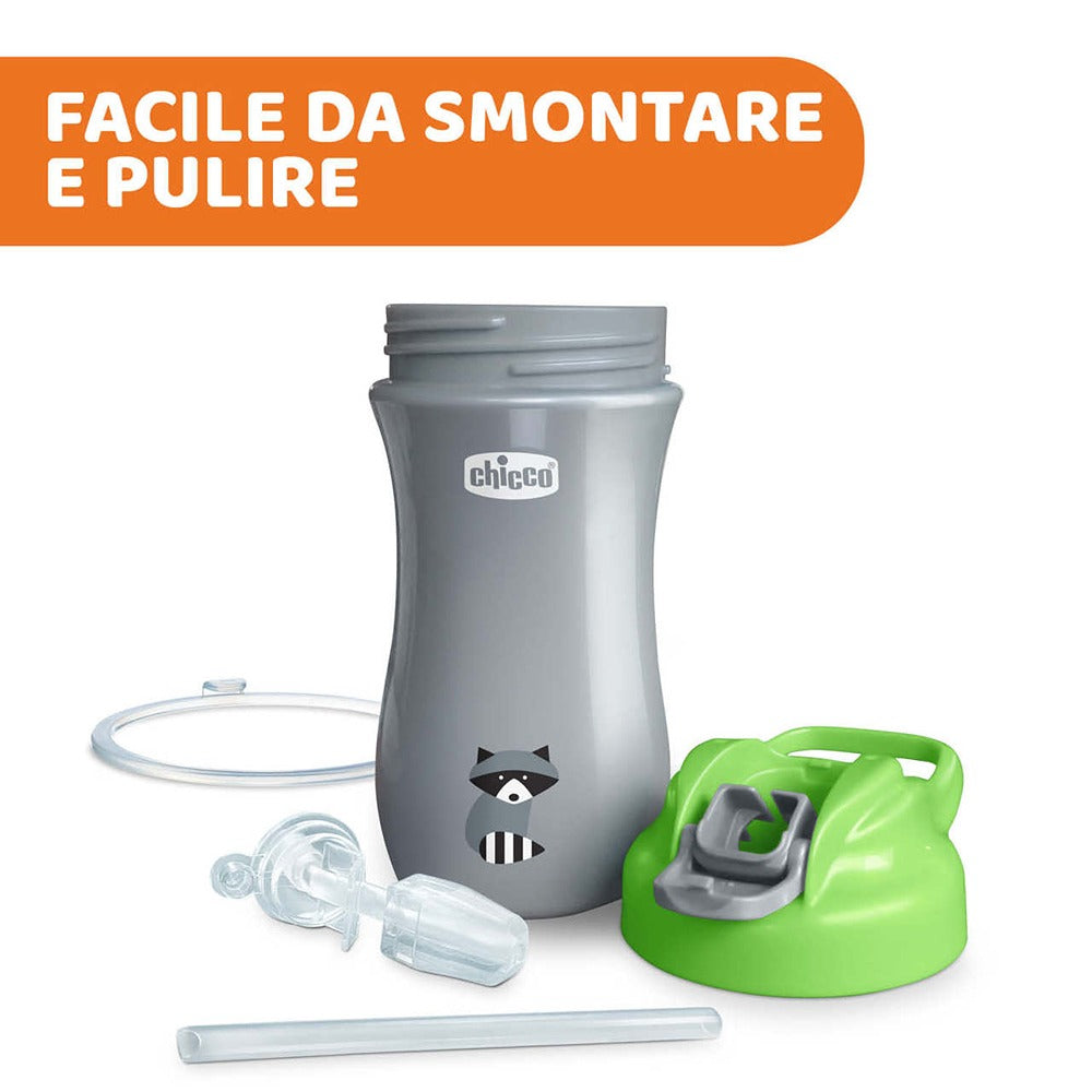 Chicco Tazza Pop Up 350 ml Azzurra 2+ Anni