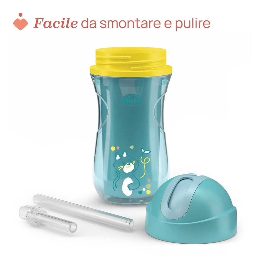 Chicco Tazza Sport Antigoccia Termica 266 ml Azzurra 14+ Mese