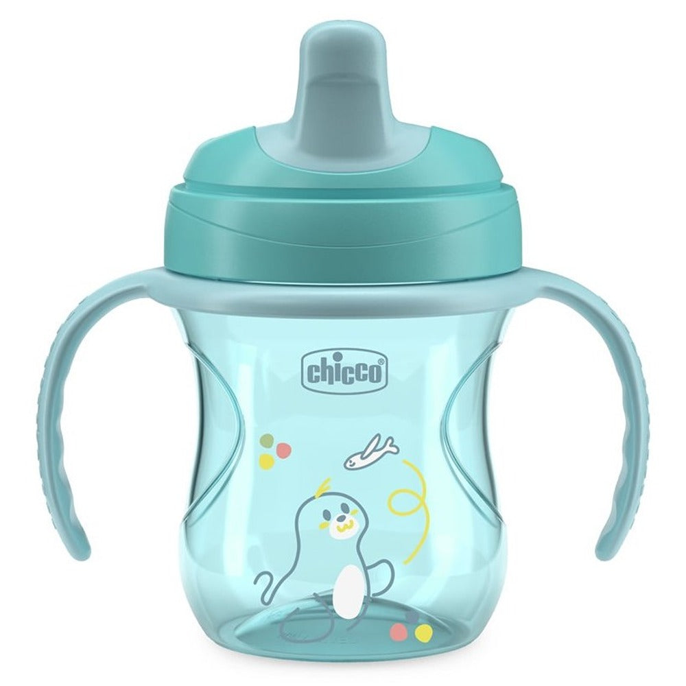 Chicco Tazza Training Antigoccia Con Manici Removibili Azzurra 6+ Mesi