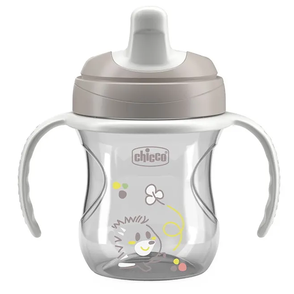 Chicco Tazza Training Antigoccia Con Manici Removibili Grigia 6+ Mesi