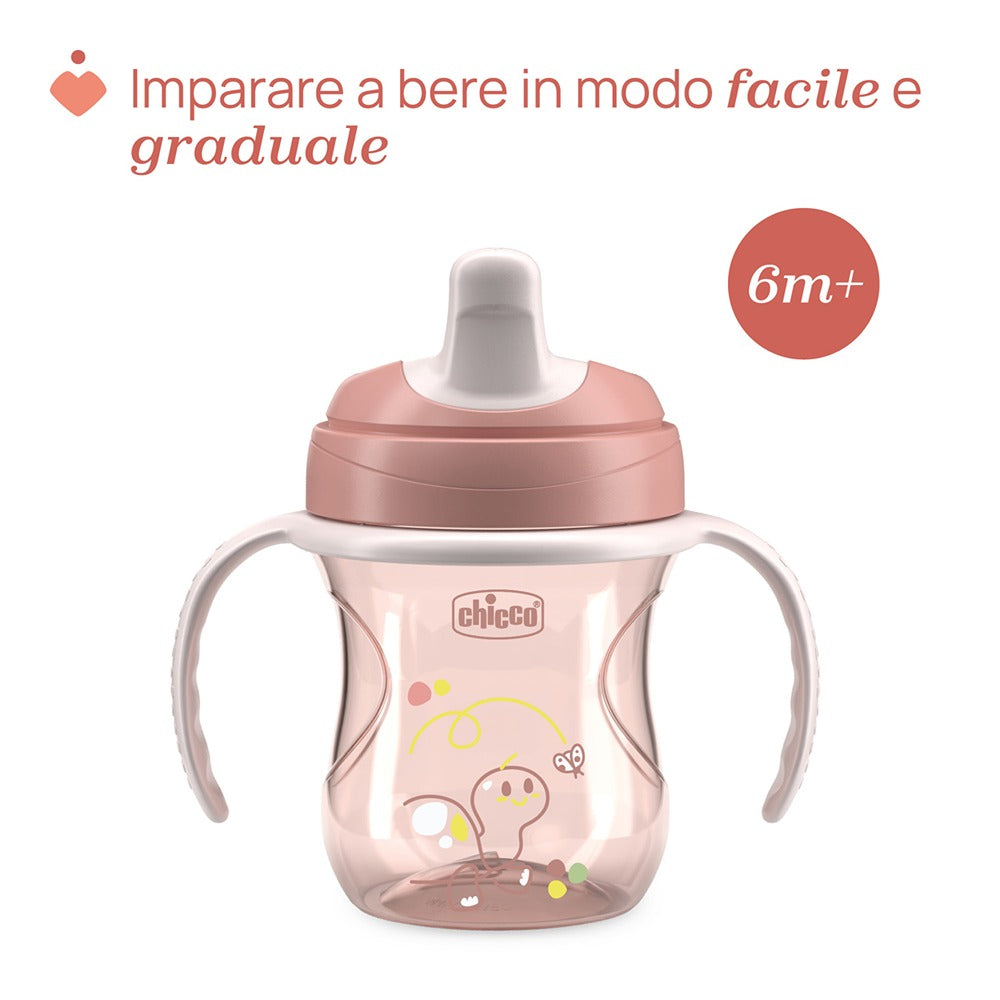 Chicco Tazza Training Antigoccia Con Manici Removibili Grigia 6+ Mesi