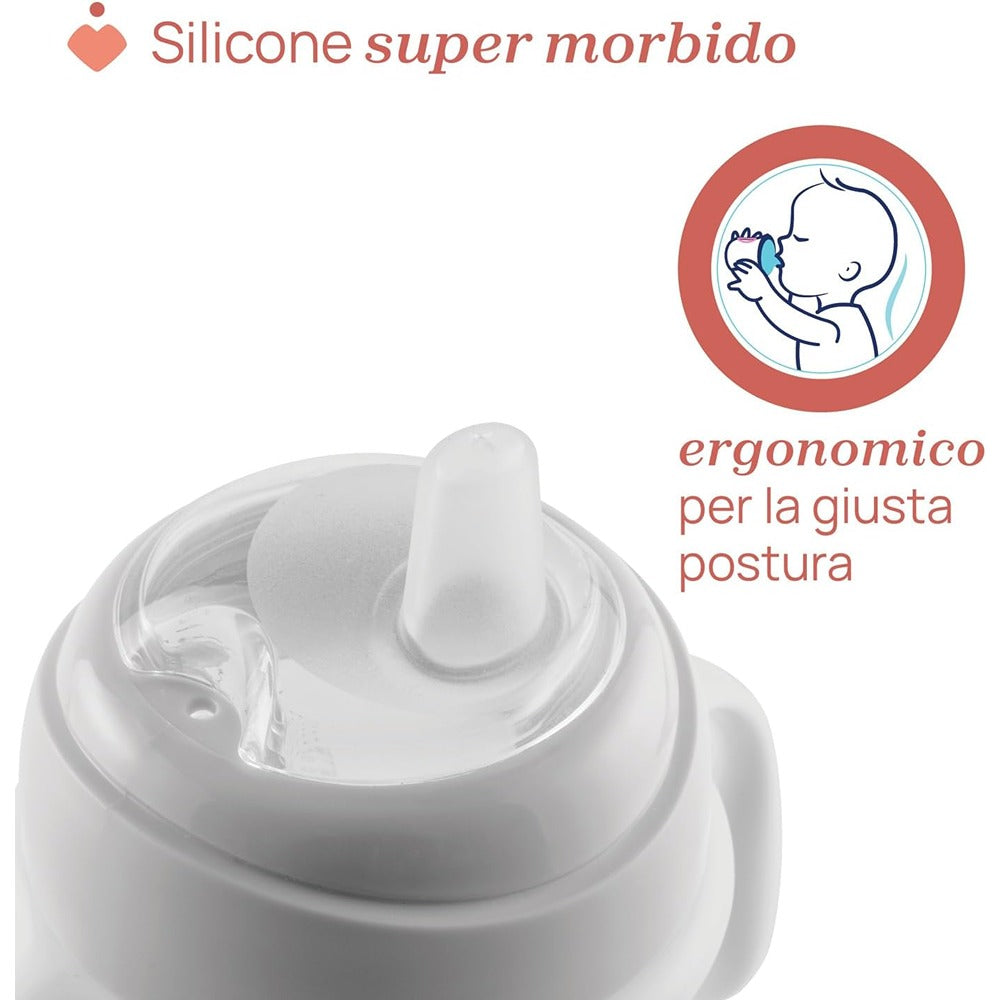 Chicco Tazza Di Transition Antigoccia 200 ml Grigia 4+ Mesi