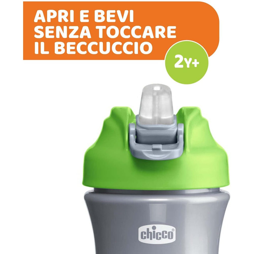Chicco Tazza Pop Up 350 ml Verde 2+ Anni