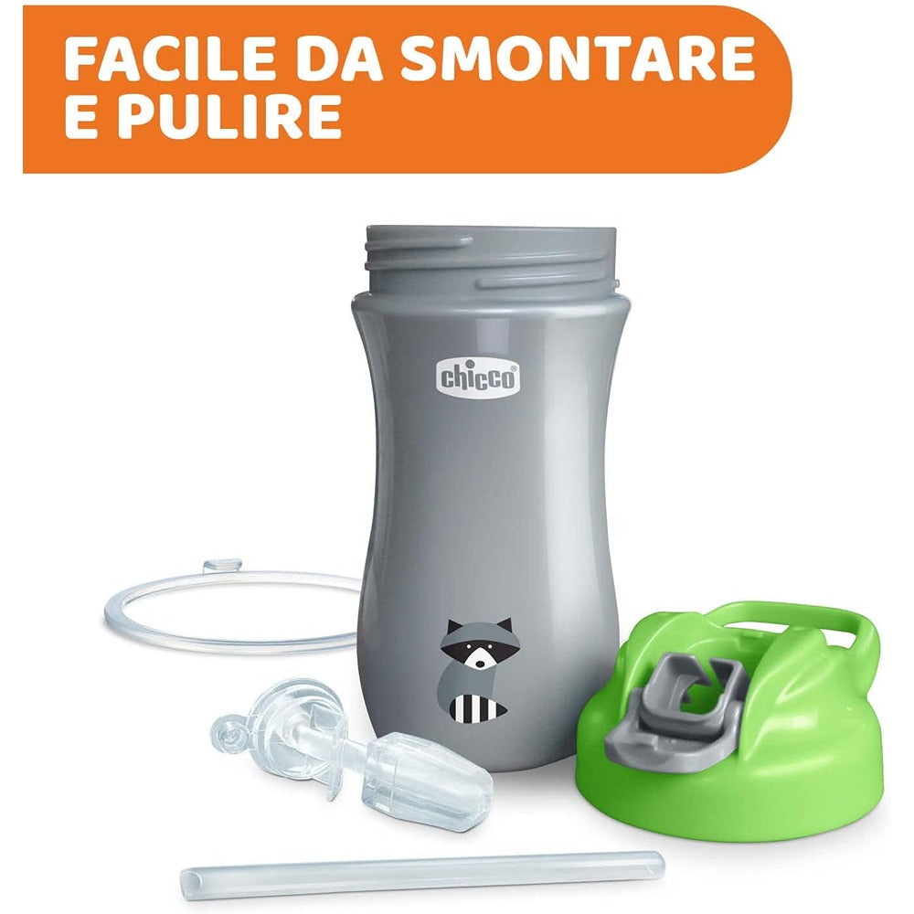 Chicco Tazza Pop Up 350 ml Verde 2+ Anni