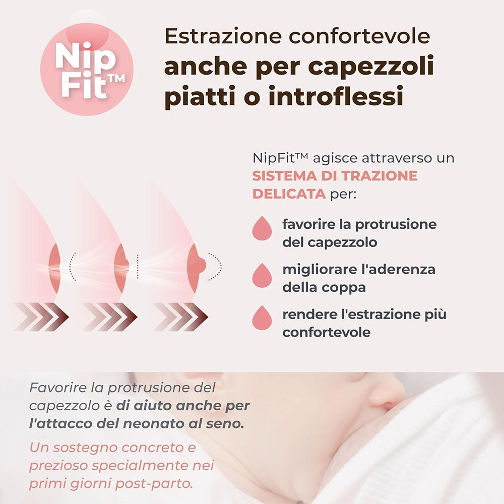 Nuvita Materno Comfort 1260W Tiralatte Elettrico Indossabile Singolo A 3 Fasi