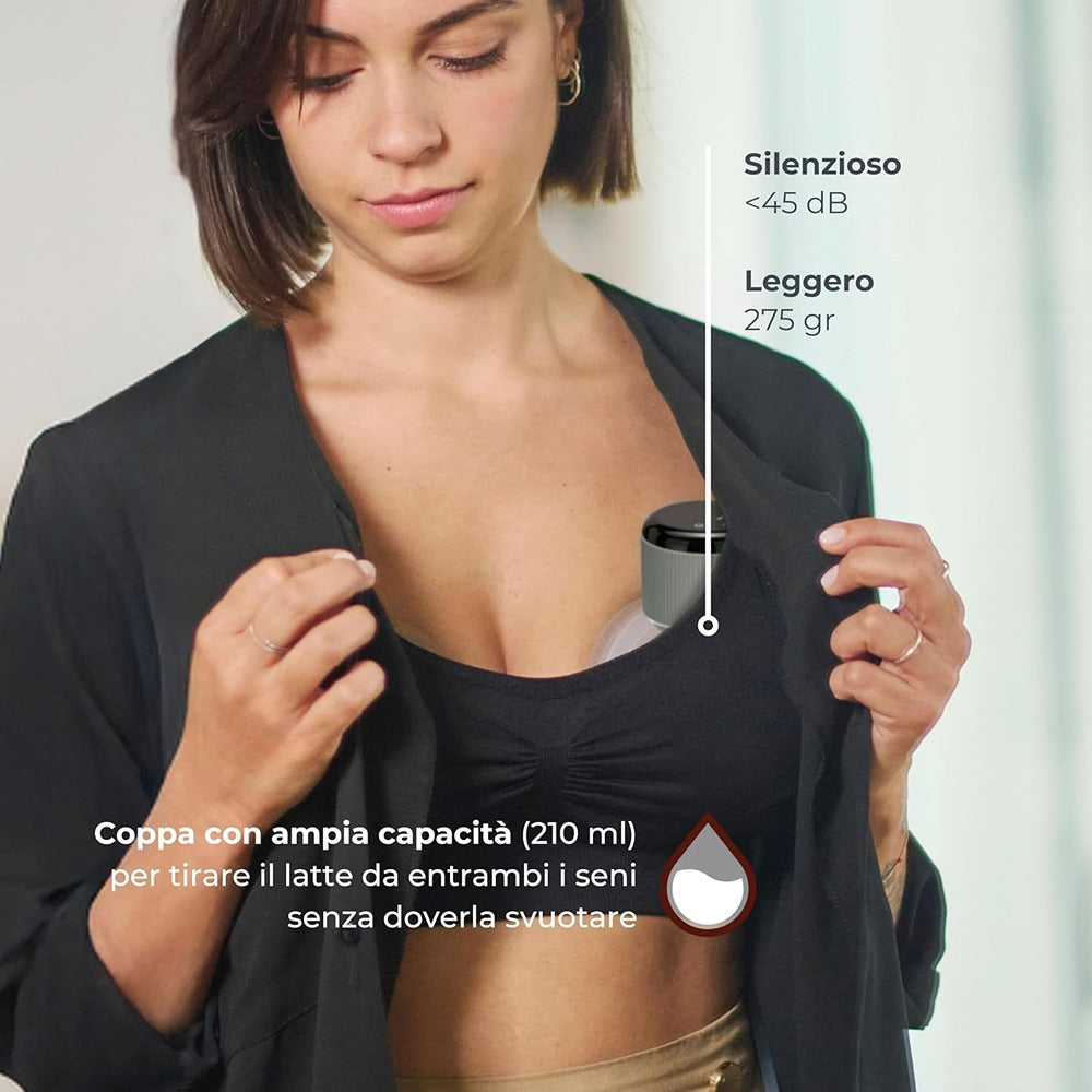Nuvita Materno Comfort 1260W Tiralatte Elettrico Indossabile Singolo A 3 Fasi