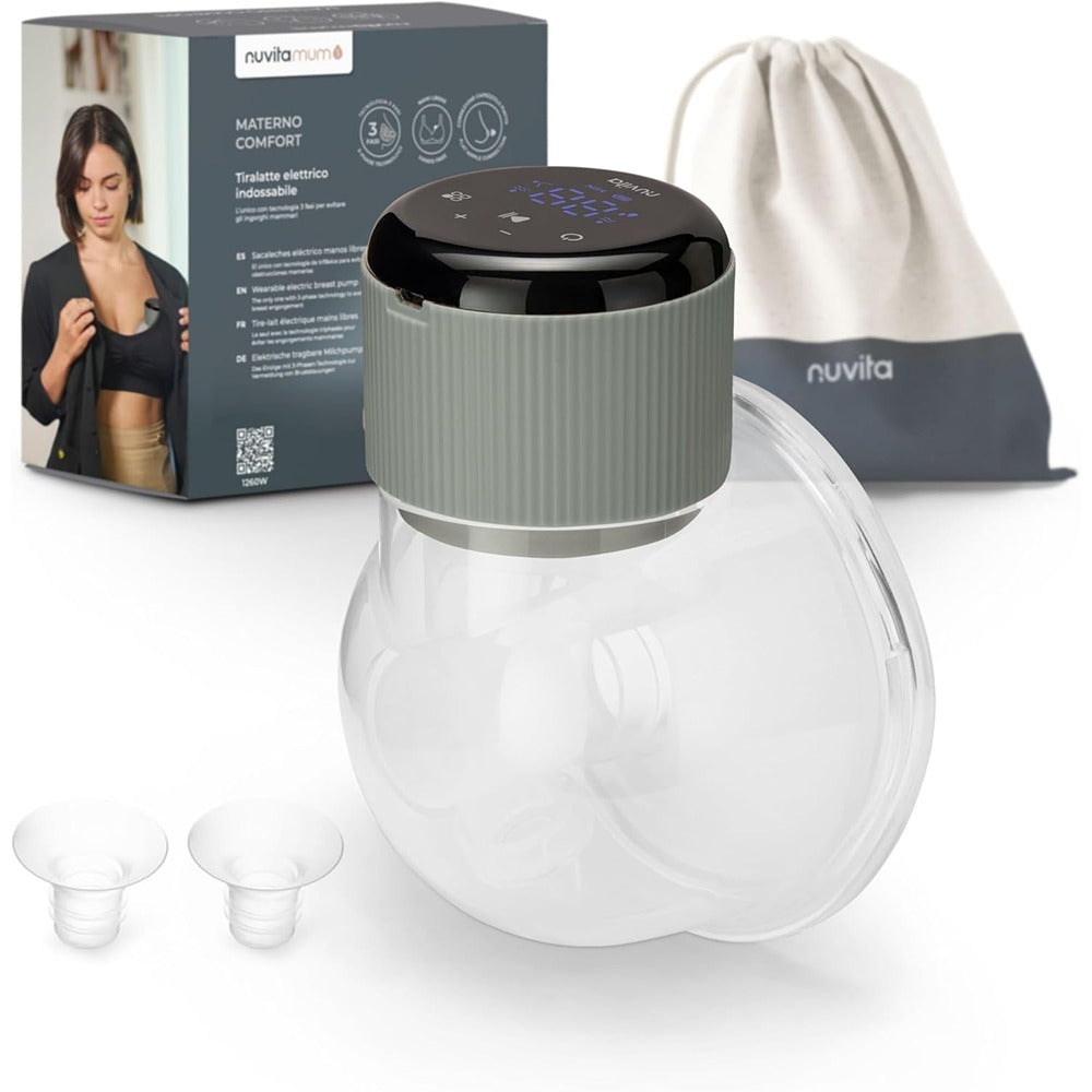 Nuvita Materno Comfort 1260W Tiralatte Elettrico Indossabile Singolo A 3 Fasi