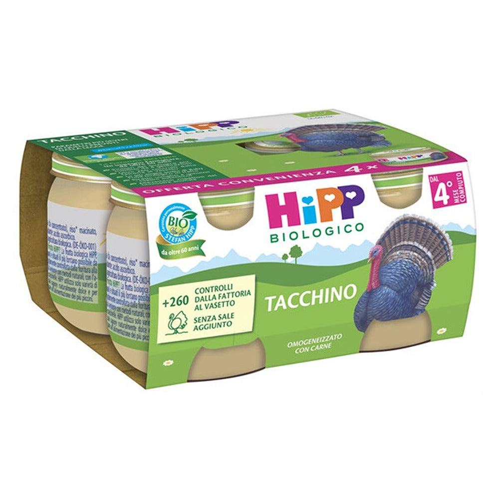 HiPP Omogeneizzato Tacchino 4X80 gr