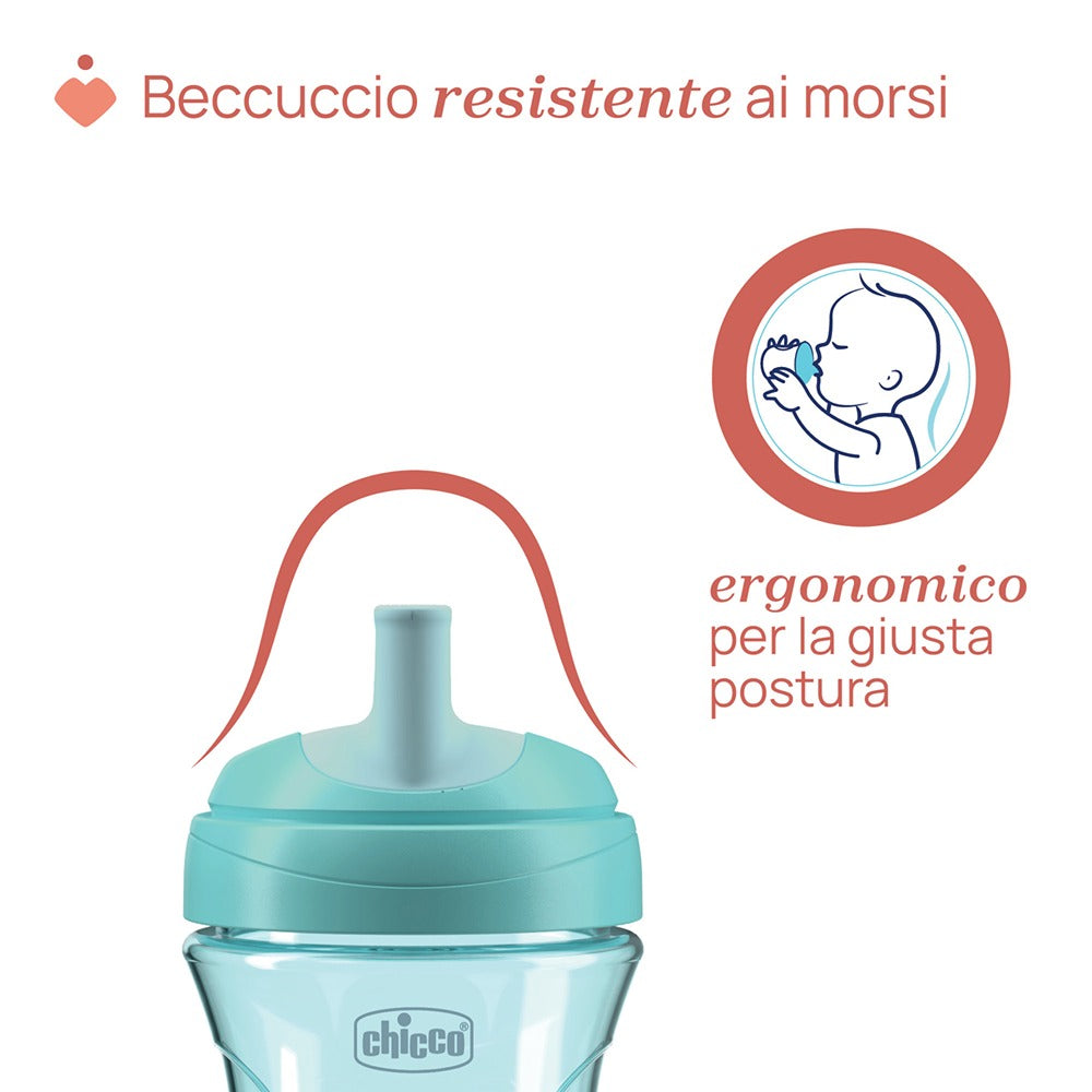 Chicco Tazza Advanced Antigoccia 266 ml Azzurra 12+ Mesi