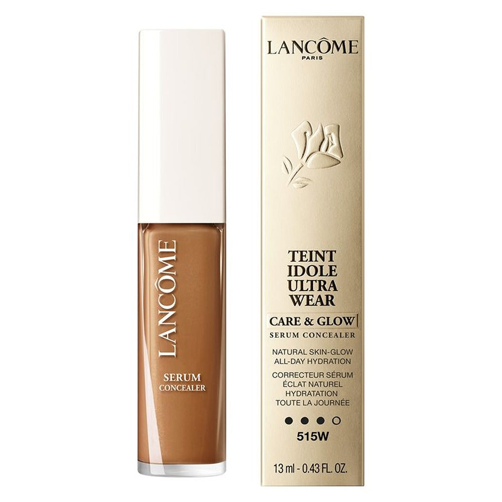 Lancôme Teint Idole Ultra Wear Care&glow Serum Concealer - Correttore con 81% di Siero Idratante Tenuta 24Ore & Effetto Luminosità Naturale