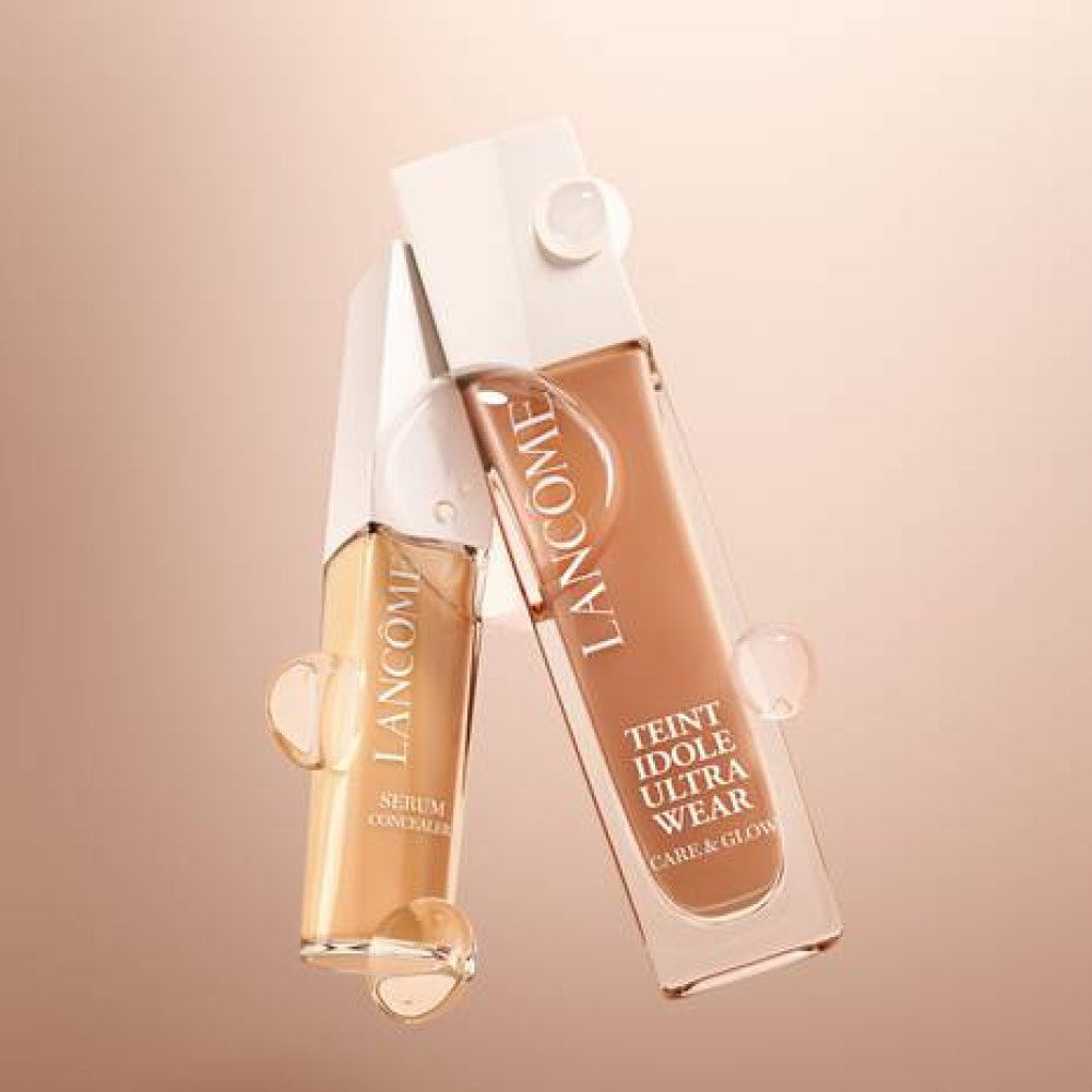 Lancôme Teint Idole Ultra Wear Care&glow Serum Concealer - Correttore con 81% di Siero Idratante Tenuta 24Ore & Effetto Luminosità Naturale