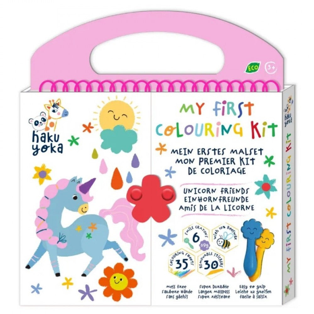 Haku Yoka My First Colouring Kit - Il Mio Primo Kit Da Colorare Unicorno