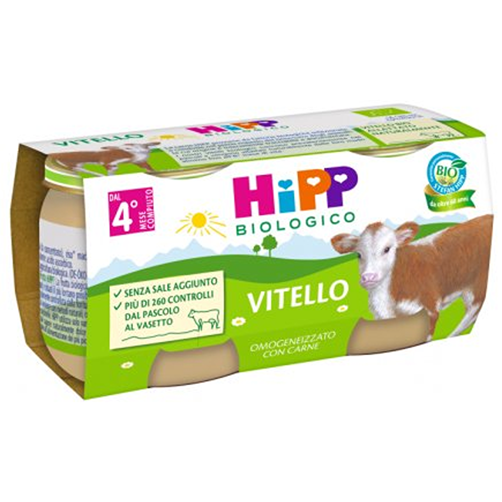 HiPP Omogeneizzato Vitello 2X80 gr