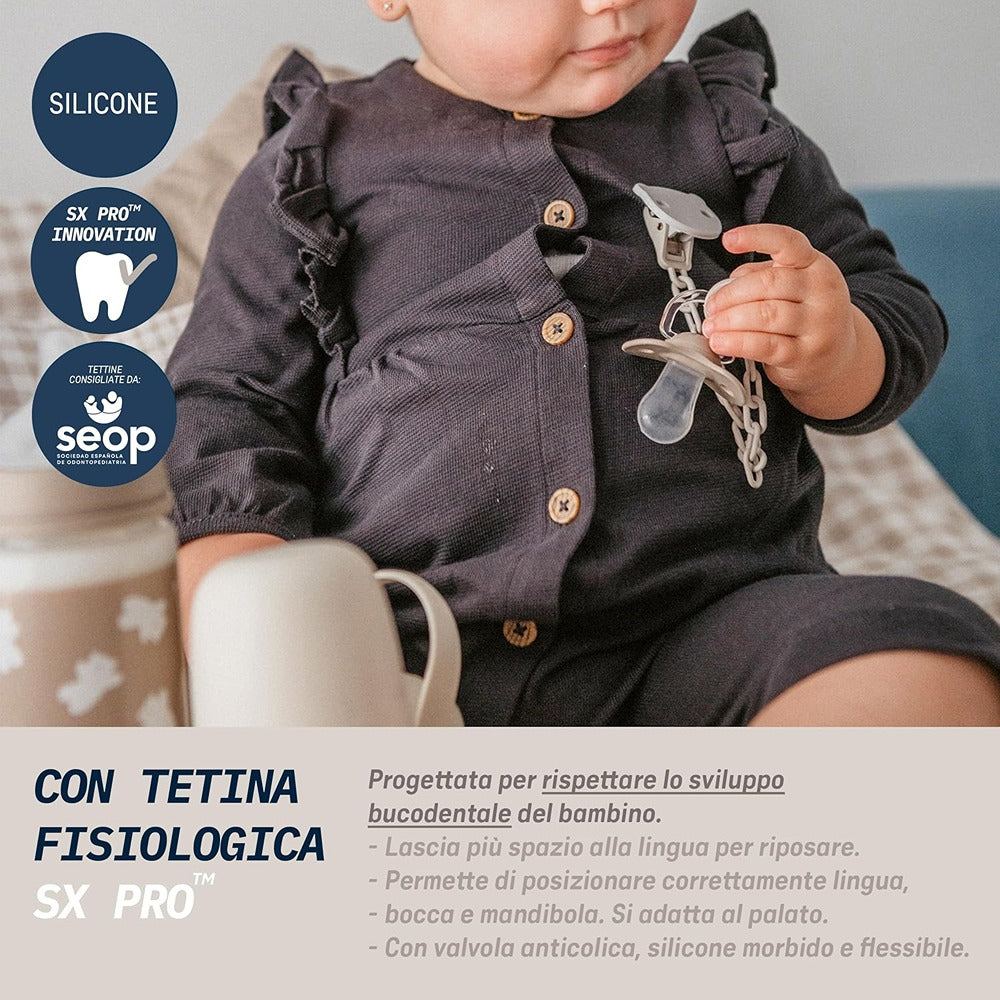 Suavinex Wild & Free Succhietti Tettarella Simmetrica In Silicone Sx Pro Rosa 0-6 Mesi