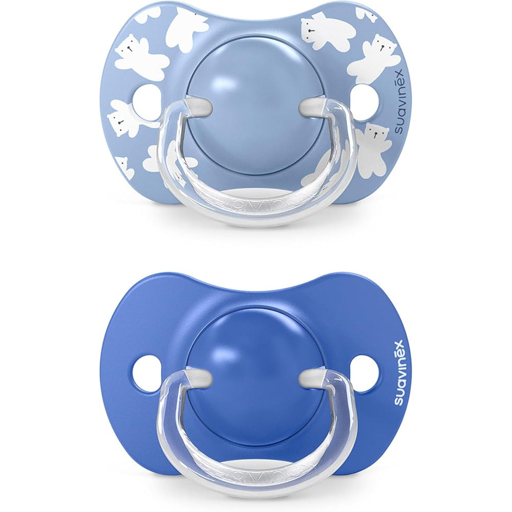 Suavinex Wild & Free Succhietti Tettarella Simmetrica In Silicone Sx Pro Azzurro 6-18 Mesi