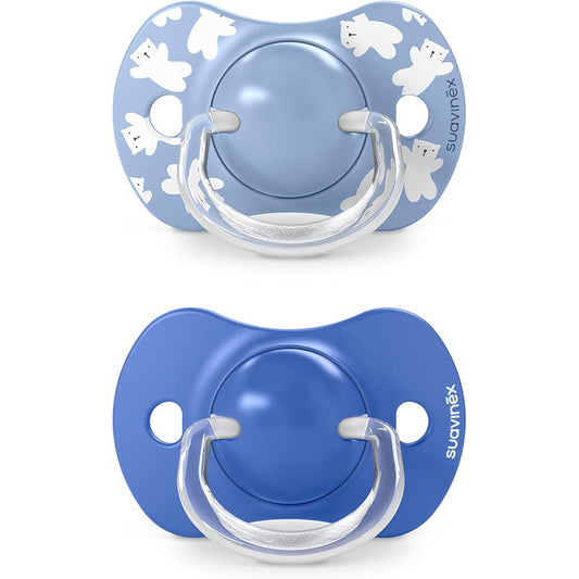 Suavinex Wild & Free Succhietti Tettarella Simmetrica In Silicone Sx Pro Azzurro 6-18 Mesi