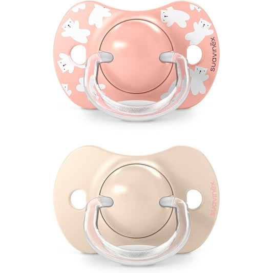 Suavinex Wild & Free Succhietti Tettarella Simmetrica In Silicone Sx Pro Rosa 6-18 Mesi