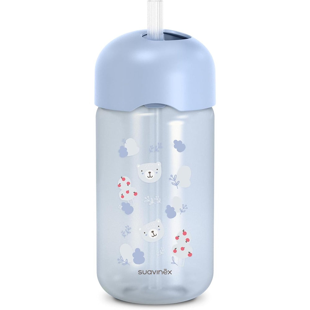 Suavinex Wild & Free Tazza Con Cannuccia 340 ml Azzurra 18+ Mesi
