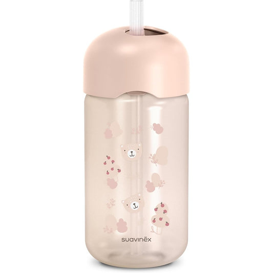 Suavinex Wild & Free Tazza Con Cannuccia 340 ml Rosa 18+ Mesi