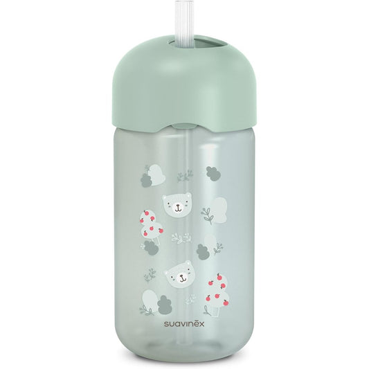 Suavinex Wild & Free Tazza Con Cannuccia 340 ml Verde 18+ Mesi